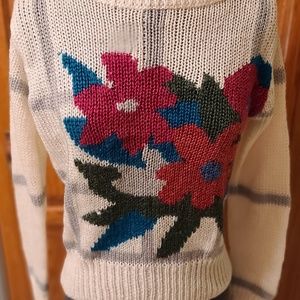 Vintage Cristina's Floral Sweater Small